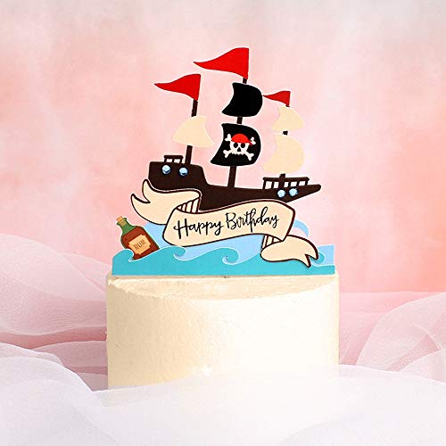 MU XI Decoraciones de Pasteles con temática Pirata, Regalos con temática Pirata para Hombres y Mujeres, decoración de Fiesta de cumpleaños, decoración de Fiesta de Halloween, etc.