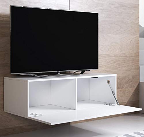 Mueble TV Modelo Luke H1 (100x30cm) Color Blanco