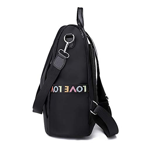 Mujer Mochila de viaje femenina Bolsa de viaje antirrobo Mochila de tela Oxford Sencilla y elegante casual bolso cuero bandolera moda cuero backpack