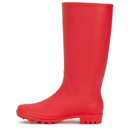 Mujer Original Alto Estiércol Invierno Nieve Impermeable Lluvia Botas De Goma Botas - Rojo - UK6/EU39 - BL0279