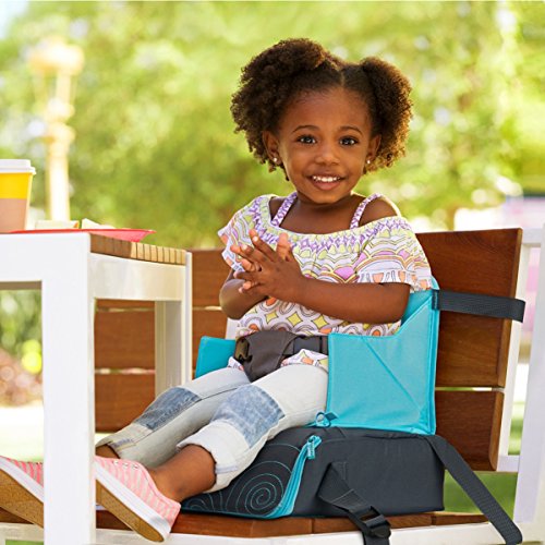 Munchkin Asiento infantil elevador portátil, azul/gris