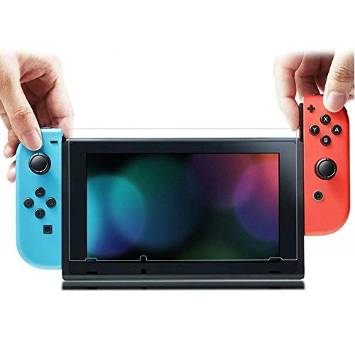 MUNDDY Protector de Pantalla de Cristal Templado para Nintendo Switch Espesor 0,30 mm,2.5D Round Edge,[9H Dureza] [Alta Transparencia] [Envio urgente 48H] (10 Protectores)