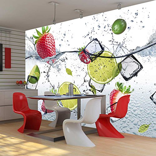 murando Fotomurales autoadhesivo Aqua 196x140 cm Papel Pintado Decoración de Pared Murales Pegatina decorativos adhesivos 3d moderna de Diseno Fotográfico Fruta - 10110908-2