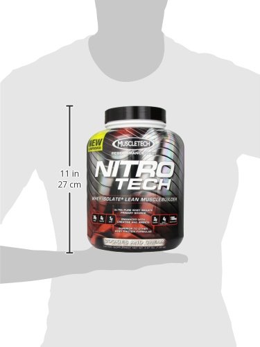 Muscletech Suplemento para Deportistas Nitro Tech Performance Series, Sabor de Cookies & Cream - 1800 gr