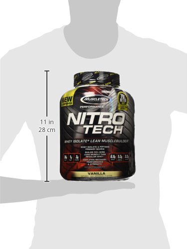 Muscletech Suplemento para Deportistas Nitro Tech Performance Series, Sabor de Vainilla - 1800 gr