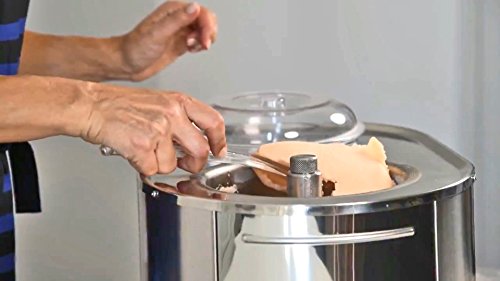 Musso Mini Lussino 4080 Heladera Con Compresor Acero Inoxidable Muy Facil de Usar Prepara deliciosos helados artesanos añadiendo a la máquina ingredientes naturales, orgánicos, sin gluten..