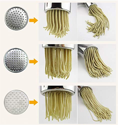 Muuzoning - Máquina profesional de acero inoxidable para hacer tallarines, espagueti, fideos de arroz, pasta, verduras, frutas, utensilio multifuncional de cocina