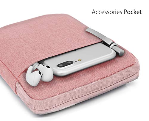 MyGadget Bolsa de Nylon de 11" para Tablet - Estuche Alcochado para Apple iPad 9.7" Air Pro Mini, Huawei MediaPad M5, Samsung Galaxy Tab S4 - Rosado