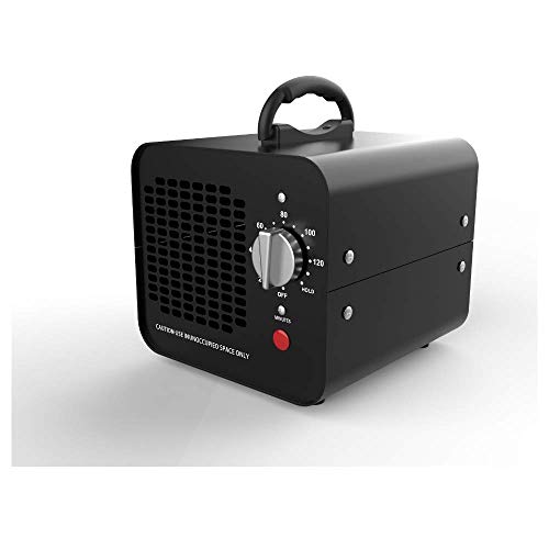 MyWave Generador de Ozono MWPS-GOZ Potencia de 100W Elimina Eficazmente Olores Humo Bacterias Bajo Nivel de Ruido Negro