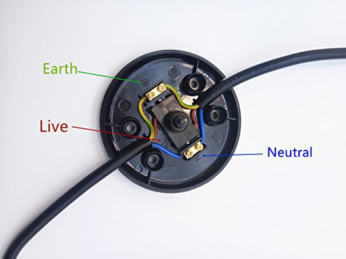 MZMing [1 Pack] Interruptor de presión en línea para pie para lámpara estándar para 2 o 3 Core Flex In Black para lámpara de pie y mesa - Interruptor de 70 mm de diámetro