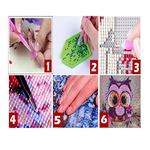 N / A 5D-Diamond Painting Lady Diamond Painting DIY Mosaic Full Cartoon Lady Diamond Embroidery Cross Stitch Kit Cartoon Picture Home Decoration-40X40Cm