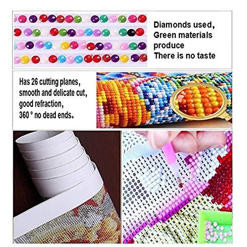 N / A 5D-Diamond Painting Lady Diamond Painting DIY Mosaic Full Cartoon Lady Diamond Embroidery Cross Stitch Kit Cartoon Picture Home Decoration-40X40Cm