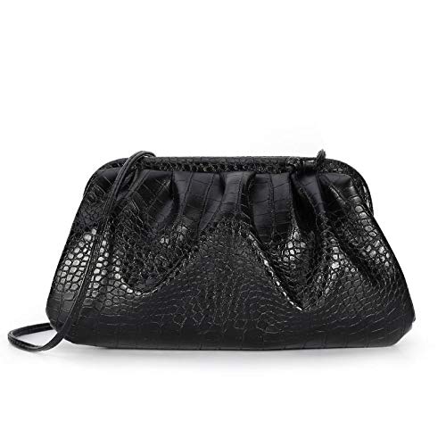 N / A Bolso para Mujer Bolso de Nube Bolso Madame de Cuero Suave Bolso de Bola de Masa Inclinada de Hombro único Bolso Bolso de Mano Embragues Bolsos de Mensajero 26 * 14 * 10 cm