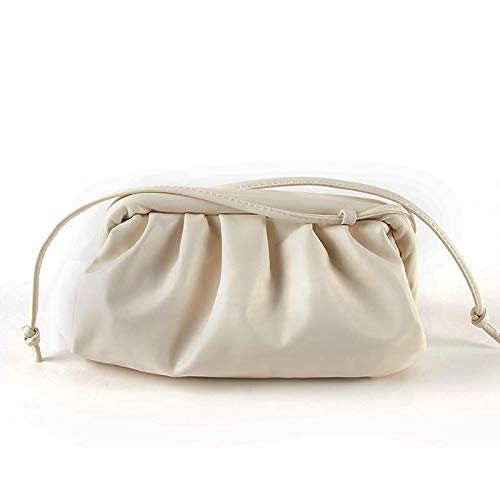 N / A Bolso para Mujer Bolso de Nube Bolso Madame de Cuero Suave Bolso de Bola de Masa Inclinada de Hombro único Bolso Bolso de Mano Embragues Bolsos de Mensajero 26 * 14 * 10 cm