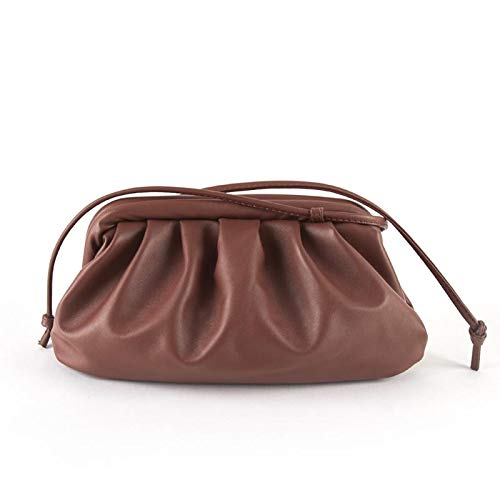 N / A Bolso para Mujer Bolso de Nube Bolso Madame de Cuero Suave Bolso de Bola de Masa Inclinada de Hombro único Bolso Bolso de Mano Embragues Bolsos de Mensajero 26 * 14 * 10 cm