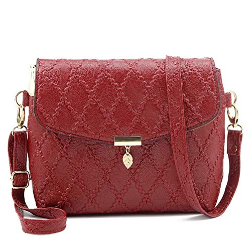 N / A Nuevo llega Bolsos de Mujer Moda Bolso de Mensajero de diseñador Bolso Acolchado Rosa Bolsos de sueño Bolsos de Hombro Cruzados de Mujer 21 * 5 * 16 cm