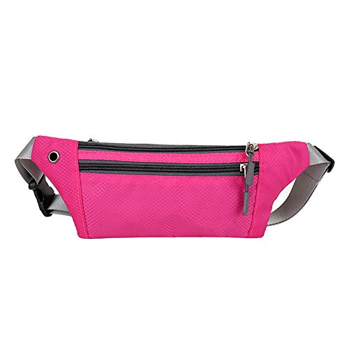 N / A Riñonera Femenina Deportiva Bolso Impermeable Unisex Cambio teléfono móvil Bolso de Cintura con Llave portátil Bolso de Cintura para Mujer Billetera Longitud del Paquete 30cm