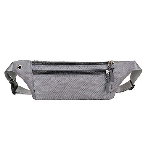 N / A Riñonera Femenina Deportiva Bolso Impermeable Unisex Cambio teléfono móvil Bolso de Cintura con Llave portátil Bolso de Cintura para Mujer Billetera Longitud del Paquete 30cm