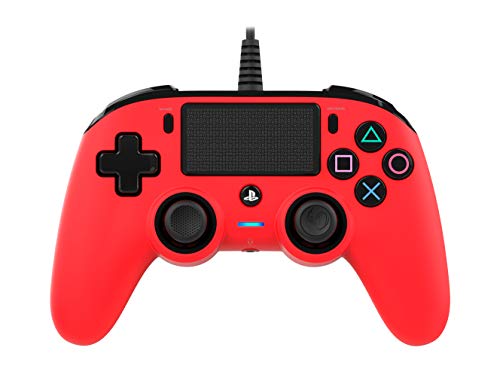 Nacon - Mando Compacto para PS4, color Rojo