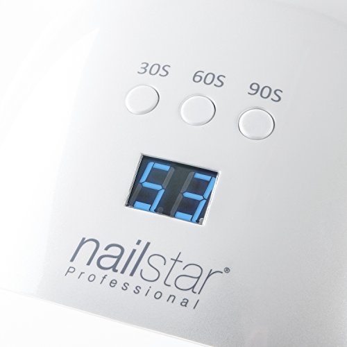 NailStar® Profesional - Lámpara UV y LED para uñas, secador de uñas con 3 temporizadores integrados y pantalla LED para manicura Shellac y en gel