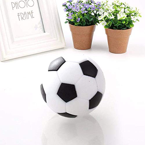 Naisicatar Reemplazo 6Pcs Mini balones de plástico Bola de Mesa Juego de fútbol Negro y Negro Juguete Interesante