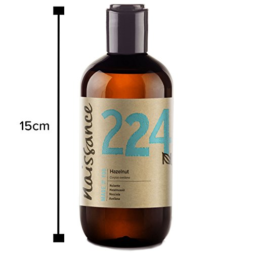 Naissance Aceite Vegetal de Avellana - 100% puro, refinado, vegano y no OGM - 500ml (2 x 250ml)