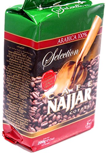 Najjar 100% ARÁBICA Café con cardamomo molido 200g (1 Pack)