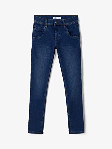 NAME IT Nittax Slim/XSL Dnm Pant Nmt Noos Jeans, Azul (Dark Blue Denim Dark Blue Denim), 164 para Niños