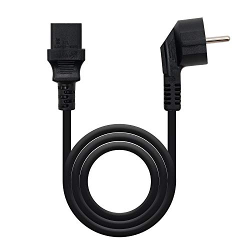 NanoCable 10.22.0103 - Cable de alimentación para CPU, CEE7/M-C13/H, 100% cobre AWG18, negro, 3mts