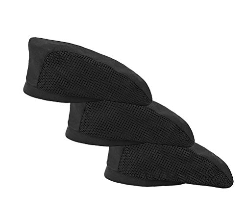 Nanxson Chef Boina Plana Pastelería Baker Cocina Verano Mesh Cooking Works Uniformes Gorro Chef para Adultos CF9021 (1, Negro*3)