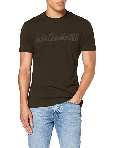 Napapijri Serber Camiseta, Verde (Green Forest 2 GE3), Medium para Hombre