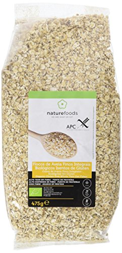 Naturefoods Copos de Avena Finos Integrales Ecológicos Sin Gluten - 475 gr