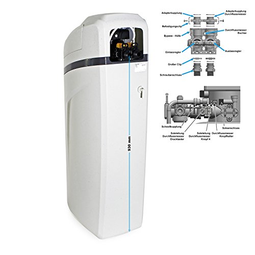 Naturewater Equipo descalcificador agua automático 2000 l/h intercambiador iónico Tratamiento agua