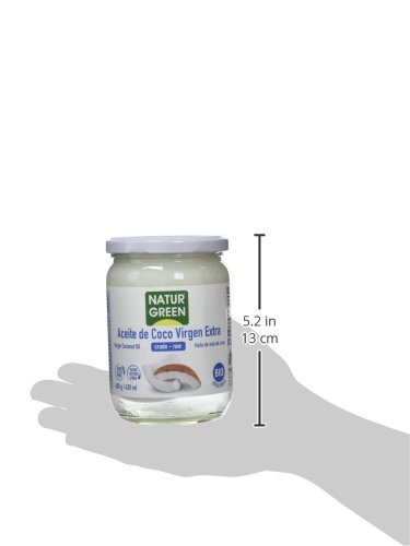 NaturGreen Aceite de coco Virgen Bio, Primera presión en frío - 400 gr.