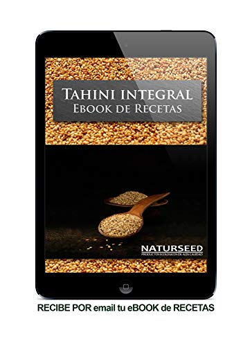 Naturseed Tahini Pasta de Sésamo Ecologico, Bio - Raw, Salsa Sin Sal Organica Para Hummus Hecha Solo de Sesamo Integral Biologico con cáscara tostado. Calcio, Hierro, Magnesio. Recetas gratis (250GR)