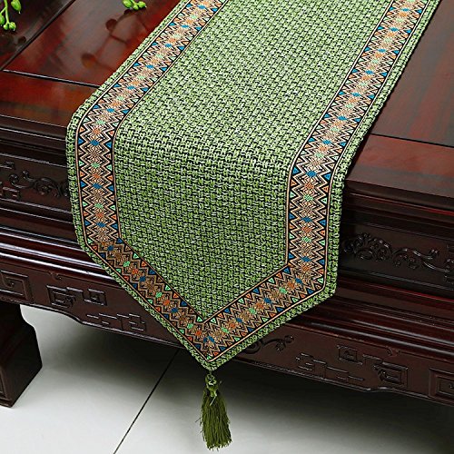 NAUY- Bandera tailandesa clásica de la tabla del bordado de Tailandia Bandera moderna simple de la cama del jardín de la manera Bandera Bandera del gabinete ( Color : 33*230cm )