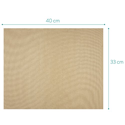 Navaris 3X Esterilla para Horno Reutilizable - Set de 3 láminas para Hornear 33 x 40CM - Papel para Horno Antiadherente