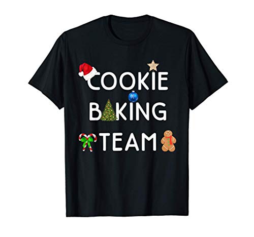 Navidad vacaciones equipo de panadería novedad galletas abue Camiseta