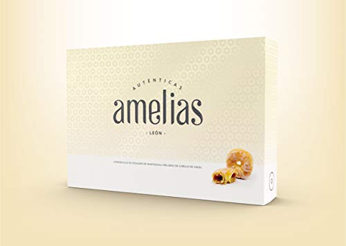 Nazaré Hojaldrería - Rosquillas de Hojaldre de Mantequilla Rellenas de Cabello de Ángel - Amelias de Cabello de Ángel - 6 Unidades, 425 gr