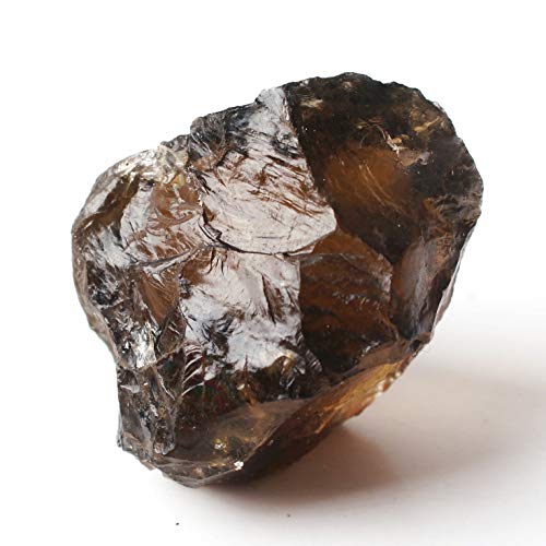 NBKLS 1PC Natural del Cuarzo Ahumado de Cristal en Bruto Piedra en Bruto Piedra Preciosa de Mineral de muestras Irregular de Cristal Decoración de Reiki (Color : Smoky Quartz 81 100g)