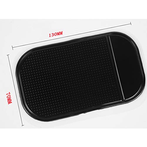 Ndier 6pcs Car Mat Non Slip látex Pad Antideslizante salpicadero Pad Mantiene Teléfono Móvil Gafas de Sol Keys y S Tamaño Auto Accesorios Color Aleatorio