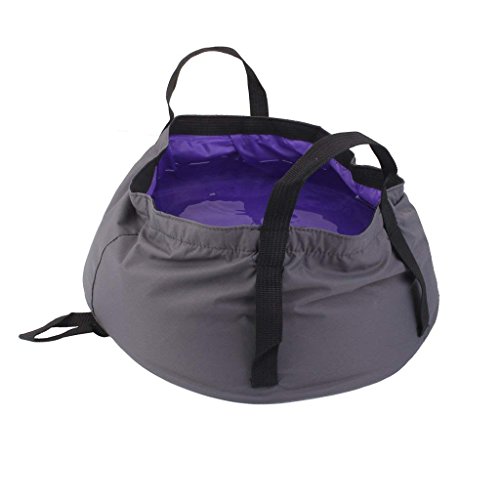 Ndier Seau Sac à Eau Pliant, Bucket de Rangement Ultra Léger pour Camping Randonné en Plein Air