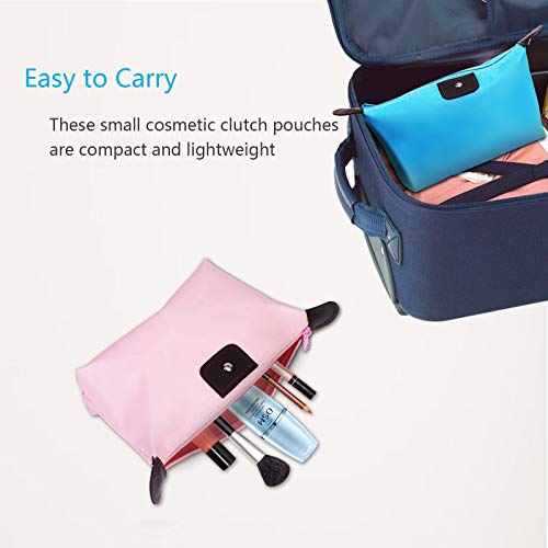 Neceser Aseo pequeño ZERHOK 8pcs Bolso de Organizador de nylón de Bolsas Impermeable pequeño Bolsa portátil Viaje