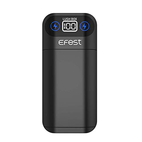 Nectar Cargador 18650 + Power Bank | Doble Uso: Cargador 18650 + Banco de Energía - con 2X 3000mah Bateria 18650 Recargable de Alto Drenaje (Incluye 2X Baterías 18650)