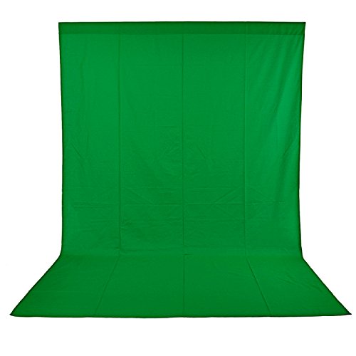 Neewer 10083667 Pro Fondo fotográfico 1,8 x 2.8M, Plegable Telón de Fondo de 100% Pura Muselina para Estudio fotográfico para Fotografía, Vídeo y Televisión, Verde, Incluye únicamente el Fondo