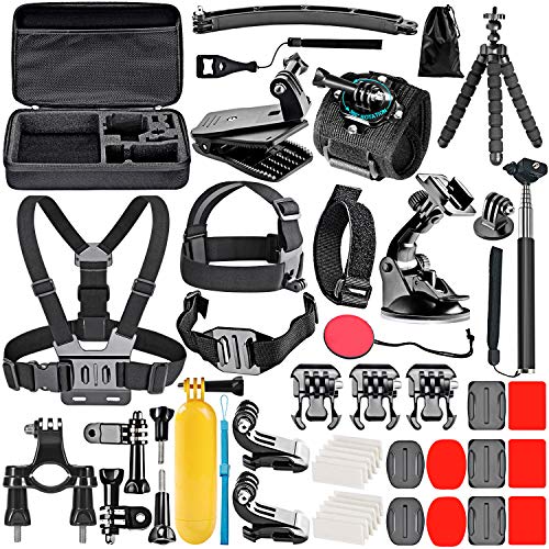 Neewer 50-en-1 Accesorios de Cámara de Acción Kit para GoPro 8 GoPro Hero 7 6 5 4 Hero Session 5 Apeman DJI OSMO Action SJ6000 DBPOWER AKASO VicTsing Rollei Lightdow Campar