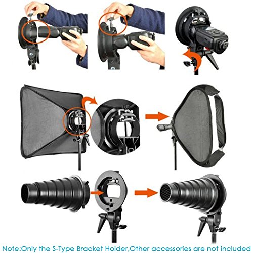 Neewer Foto Estudio 16 Pulgadas/41 Centímetros Plato Belleza Reflector Iluminación Aluminio con Difusor Blanco y Soporte Tipo Speedlite Tipo S Soporte Bowens para Nikon Canon Sony y Otras Cámaras DSLR