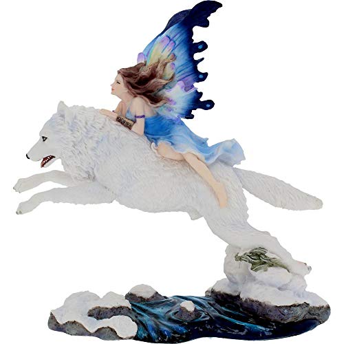 Nemesis Now Free Spirit - Figura Decorativa (31 cm, 27 cm), Color Blanco