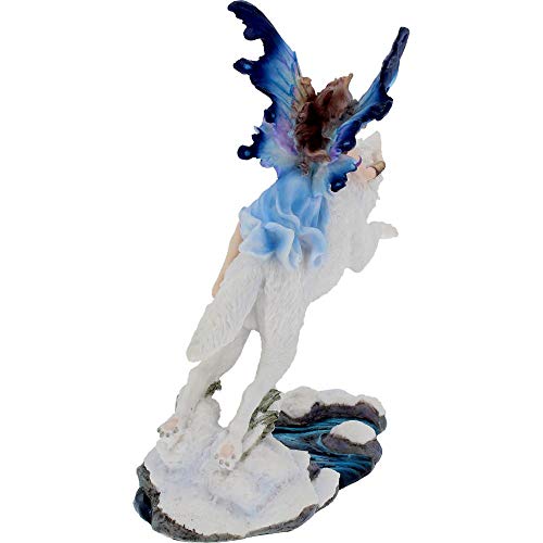 Nemesis Now Free Spirit - Figura Decorativa (31 cm, 27 cm), Color Blanco