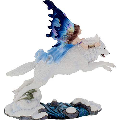 Nemesis Now Free Spirit - Figura Decorativa (31 cm, 27 cm), Color Blanco